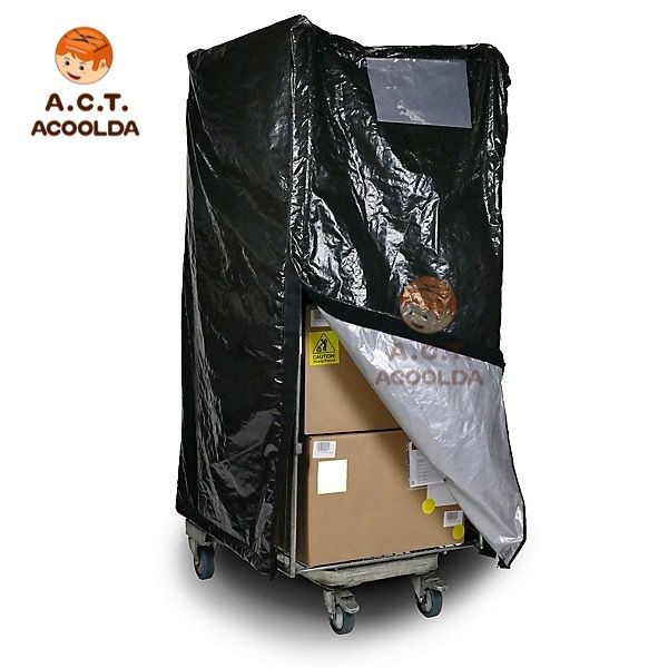 insulated roll cage covers, insulated roll cage liner, frozen roll cage liner, thermal insulation cover, thermal roll cage liner, full-height roll cage cover, velcro roll cage liner, weighted base insulated cover, courier cold chain, warehouse therma