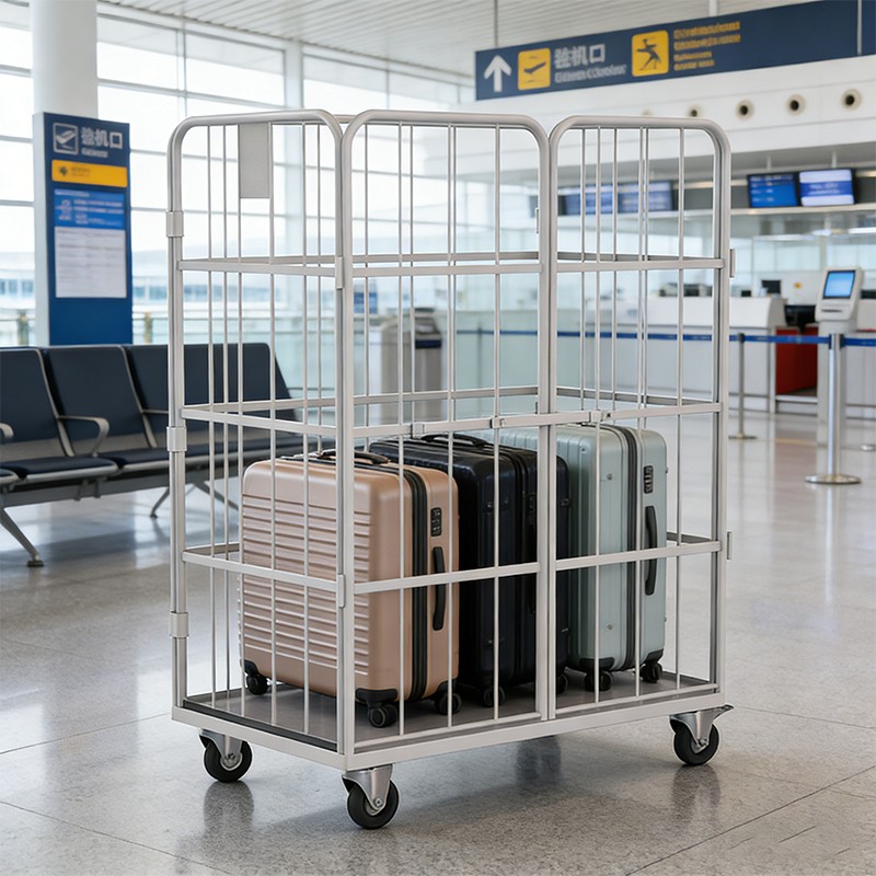 Logistics Roll Cage, Roll Container, Warehouse Trolley, Foldable Roll Cage, Nestable Warehouse Container, Industrial Cargo Trolley, B2B Logistics Equipment, Metal Delivery Cage, Bulk Warehouse Orders