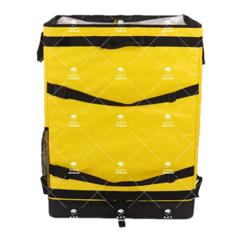 high profile sorting totes, side mesh courier bags, commercial van storage containers, high visibility fleet organizers, yellow laminated woven bags wholesale, adjustable buckle transit sacks, industrial mail equipment bulk, vehicle rack sorting bags