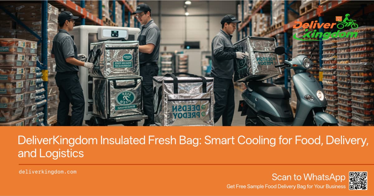 DeliverKingdom Insulated Fresh Bag: ถุงเก็บความเย็นอัจฉริยะสำหรับอาหาร การจัดส่ง และโลจิสติกส์