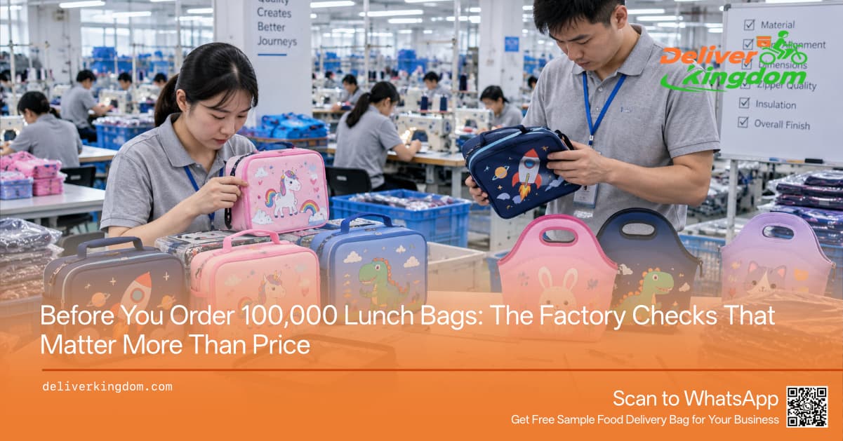 ก่อนที่คุณจะสั่งซื้อกระเป๋าใส่อาหารกลางวัน 100,000 ใบ: การตรวจสอบโรงงานที่สำคัญยิ่งกว่าราคา
